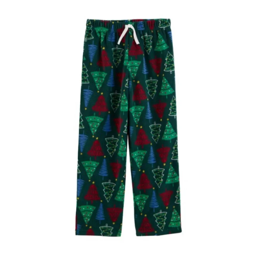 Carter's Kid Christmas Tree Pull on Fleece Pajama Pants